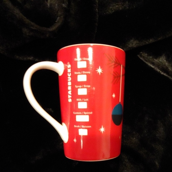 Red Christmas Starbucks Coffee Mug 2012 - Picture 3 of 4